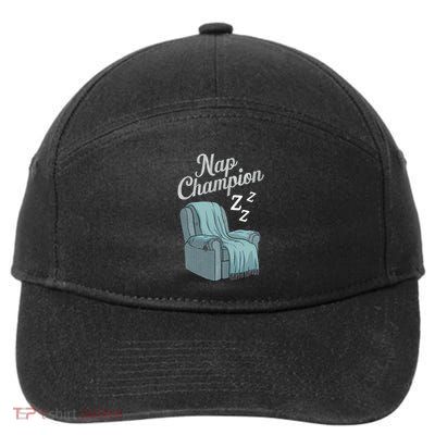 Nap Champion Grandpa And Dad And Papa May Nap Suddenly 7-Panel Snapback Hat