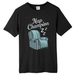 Nap Champion Grandpa And Dad And Papa May Nap Suddenly Tall Fusion ChromaSoft Performance T-Shirt