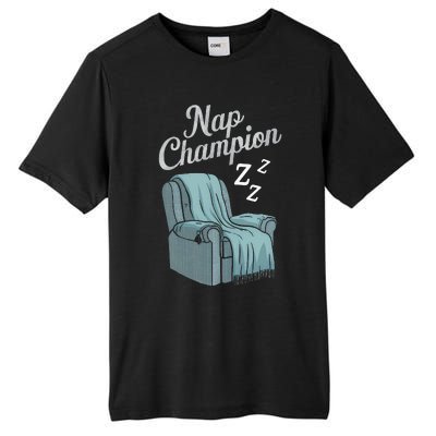 Nap Champion Grandpa And Dad And Papa May Nap Suddenly Tall Fusion ChromaSoft Performance T-Shirt