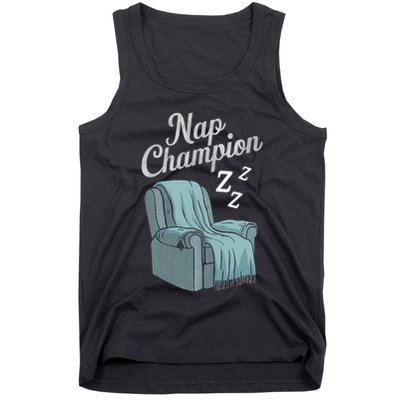 Nap Champion Grandpa And Dad And Papa May Nap Suddenly Tank Top