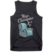 Nap Champion Grandpa And Dad And Papa May Nap Suddenly Tank Top