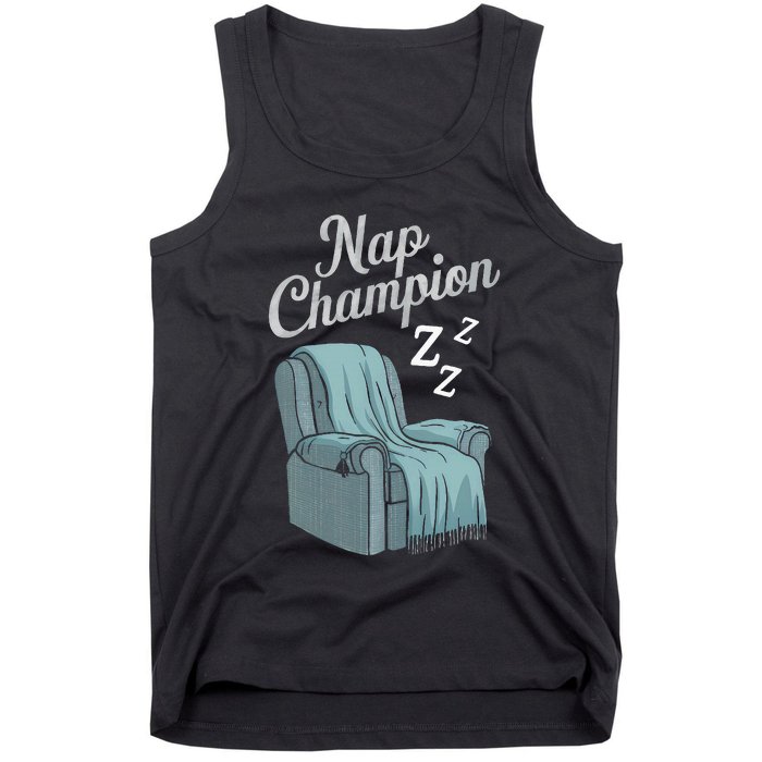 Nap Champion Grandpa And Dad And Papa May Nap Suddenly Tank Top