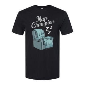 Nap Champion Grandpa And Dad And Papa May Nap Suddenly Softstyle CVC T-Shirt