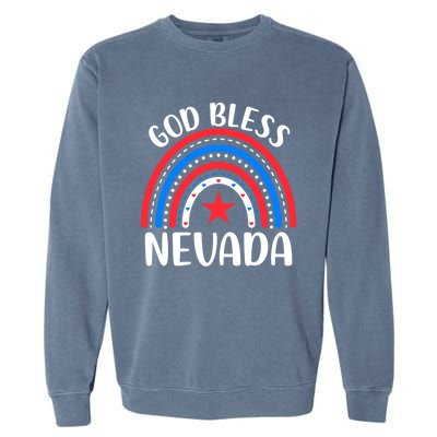 Nevada Cute Gift I Love Nevada Usa Gift Garment-Dyed Sweatshirt