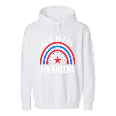 Nevada Cute Gift I Love Nevada Usa Gift Garment-Dyed Fleece Hoodie