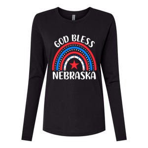 Nebraska Cute Gift I Love Nebraska Usa Gift Womens Cotton Relaxed Long Sleeve T-Shirt