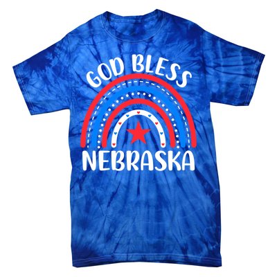 Nebraska Cute Gift I Love Nebraska Usa Gift Tie-Dye T-Shirt