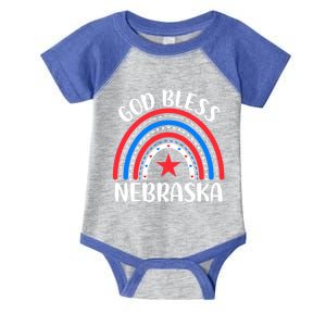 Nebraska Cute Gift I Love Nebraska Usa Gift Infant Baby Jersey Bodysuit