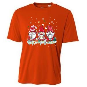 Nurse Christmas Gnomes Cute Xmas Scrub Top For Nurses Gift Cooling Performance Crew T-Shirt