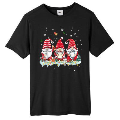 Nurse Christmas Gnomes Cute Xmas Scrub Top For Nurses Gift Tall Fusion ChromaSoft Performance T-Shirt