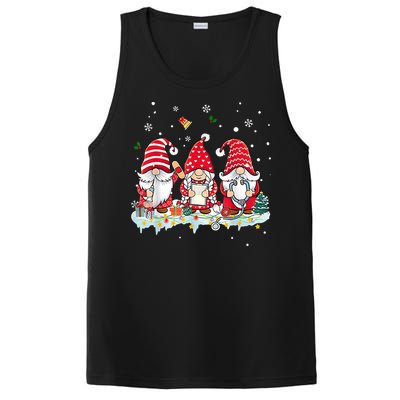 Nurse Christmas Gnomes Cute Xmas Scrub Top For Nurses Gift PosiCharge Competitor Tank