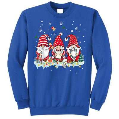 Nurse Christmas Gnomes Cute Xmas Scrub Top For Nurses Gift Sweatshirt