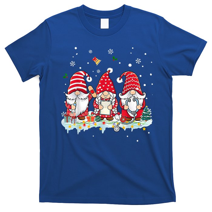 Nurse Christmas Gnomes Cute Xmas Scrub Top For Nurses Gift T-Shirt