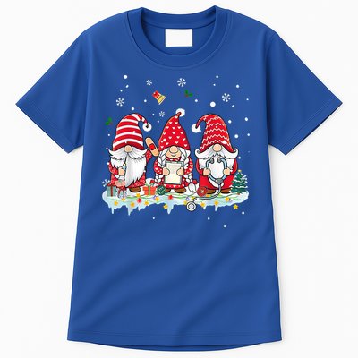 Nurse Christmas Gnomes Cute Xmas Scrub Top For Nurses Gift Tall T-Shirt