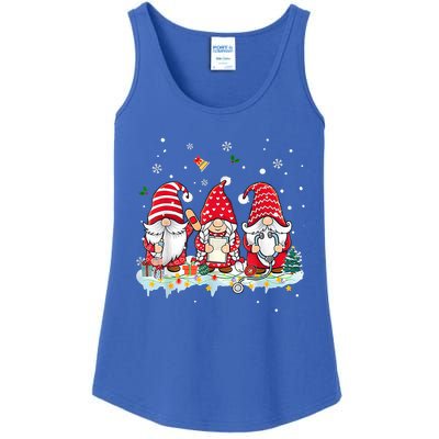 Nurse Christmas Gnomes Cute Xmas Scrub Top For Nurses Gift Ladies Essential Tank