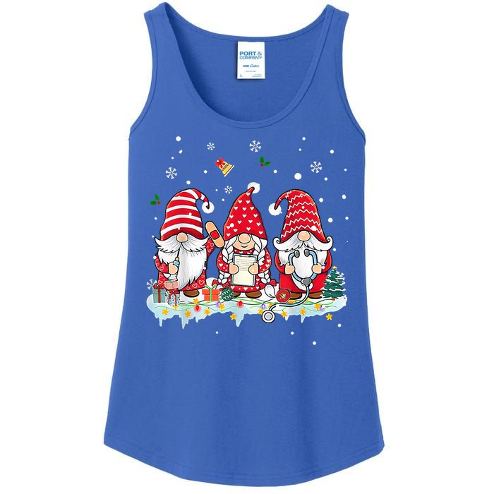 Nurse Christmas Gnomes Cute Xmas Scrub Top For Nurses Gift Ladies Essential Tank