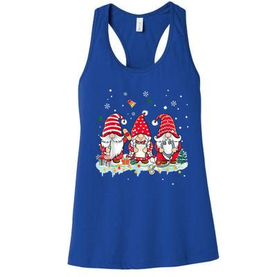 Nurse Christmas Gnomes Cute Xmas Scrub Top For Nurses Gift Women's Racerback Tank