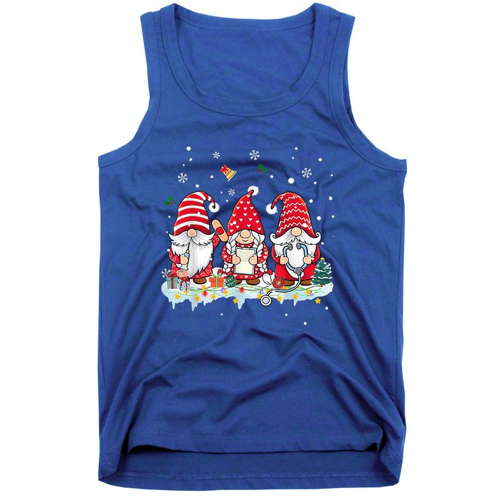 Nurse Christmas Gnomes Cute Xmas Scrub Top For Nurses Gift Tank Top