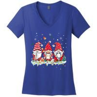 Nurse Christmas Gnomes Cute Xmas Scrub Top For Nurses Gift Women's V-Neck T-Shirt