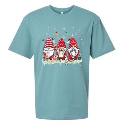 Nurse Christmas Gnomes Cute Xmas Scrub Top For Nurses Gift Sueded Cloud Jersey T-Shirt