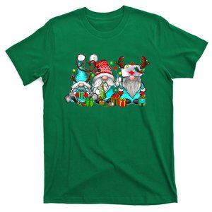 Nurse Christmas Gnomes Cute Xmas Scrub Top For Nurses T-Shirt