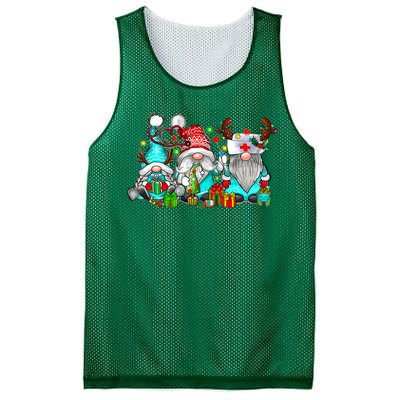 Nurse Christmas Gnomes Cute Xmas Scrub Top For Nurses Mesh Reversible Basketball Jersey Tank