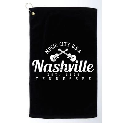 Nashville Cool Gift Cool Gift Country Music City Guitar Gift Cool Gift Golf Towel