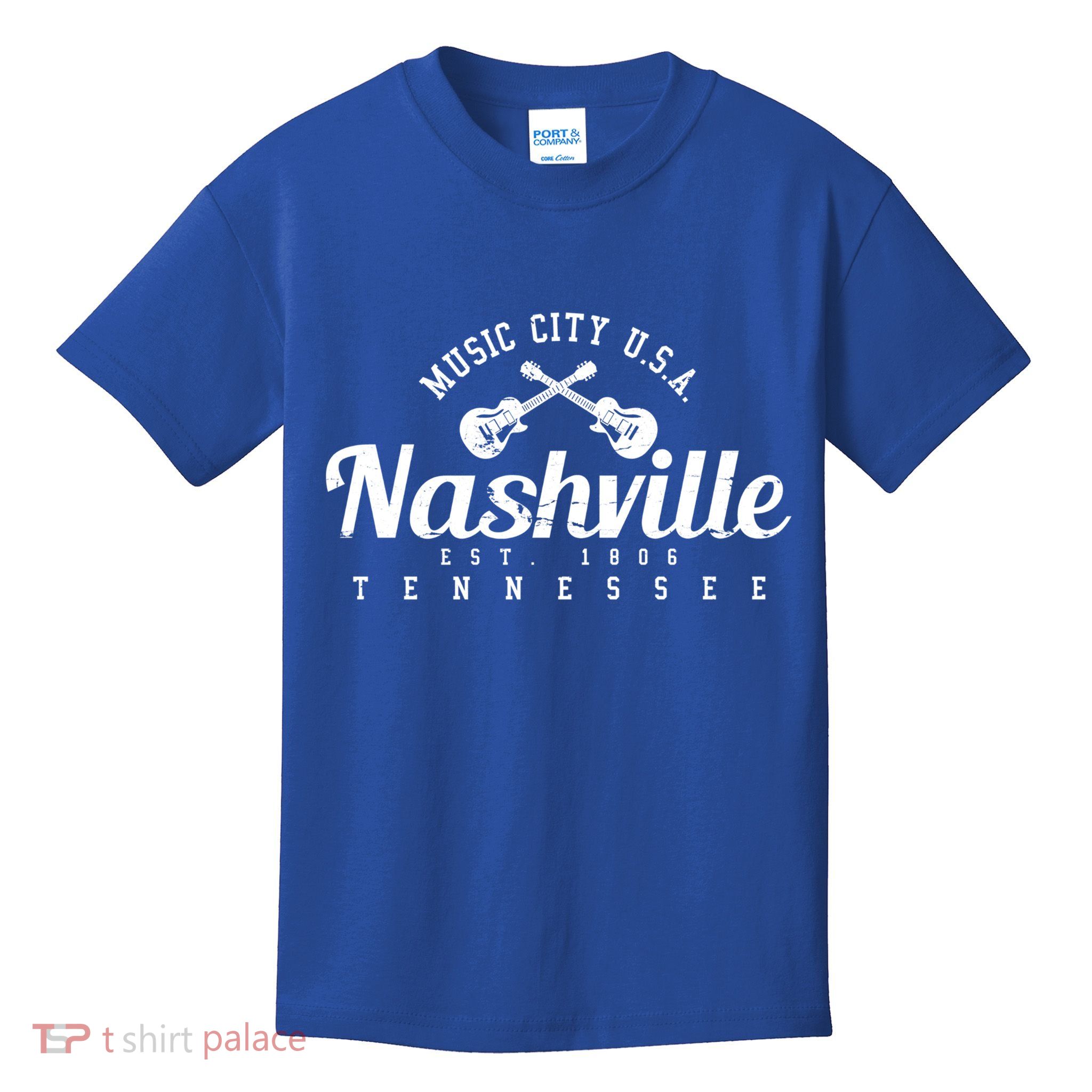 Nashville Cool Gift Cool Gift Country Music City Guitar Gift Cool Gift Kids T-Shirt