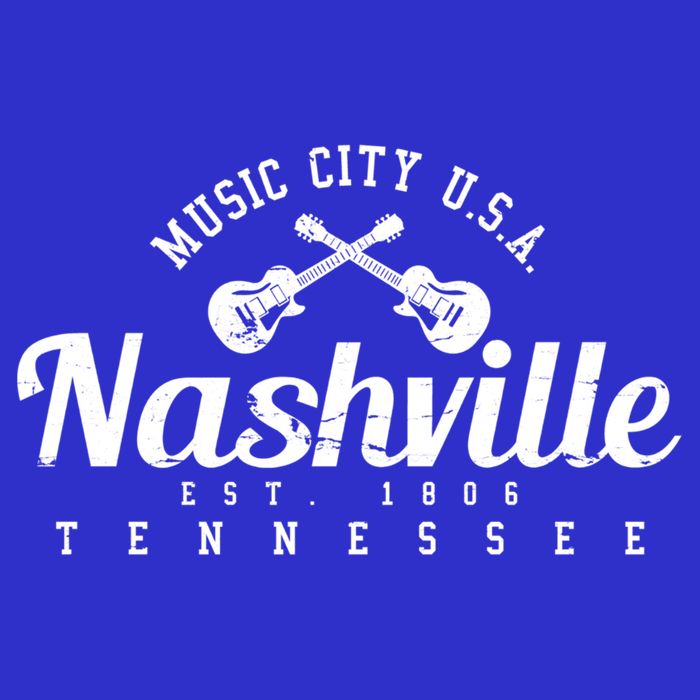 Nashville Cool Gift Cool Gift Country Music City Guitar Gift Cool Gift Zip Tote Bag