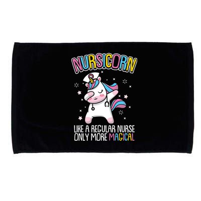 Nursicorn Cool Gift Nurse Unicorn Dabbing Funny Gift For Nurses Gift Microfiber Hand Towel