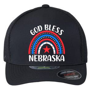 Nebraska Cool Gift I Love Nebraska Usa Gift Flexfit Unipanel Trucker Cap