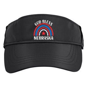 Nebraska Cool Gift I Love Nebraska Usa Gift Adult Drive Performance Visor