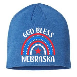 Nebraska Cool Gift I Love Nebraska Usa Gift Sustainable Beanie