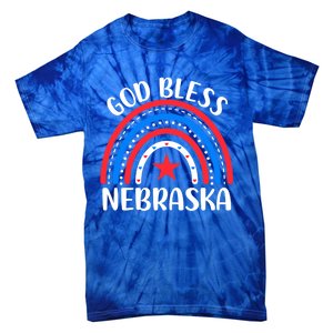 Nebraska Cool Gift I Love Nebraska Usa Gift Tie-Dye T-Shirt