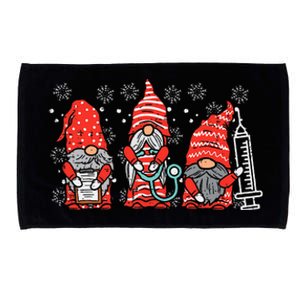 Nurse Christmas Gnomes Cute Xmas Scrub Top For Nurses Women Microfiber Hand Towel