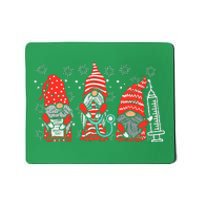 Nurse Christmas Gnomes Cute Xmas Scrub Top For Nurses Women Mousepad