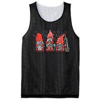 Nurse Christmas Gnomes Cute Xmas Scrub Top Mesh Reversible Basketball Jersey Tank