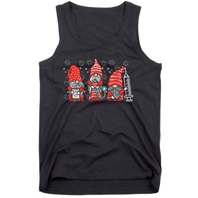 Nurse Christmas Gnomes Cute Xmas Scrub Top Tank Top