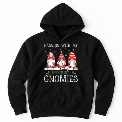 Nurse Christmas Gnome Cool Pediatric Nurse Christmas Lights Hoodie