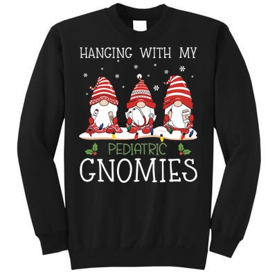 Nurse Christmas Gnome Cool Pediatric Nurse Christmas Lights Sweatshirt