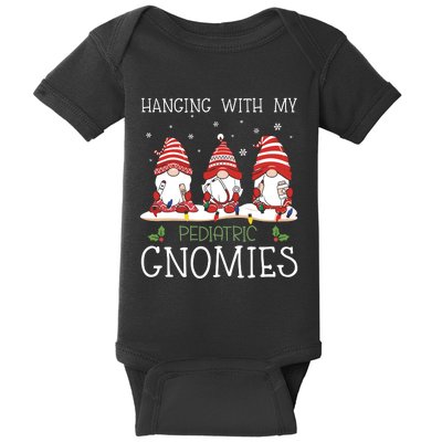 Nurse Christmas Gnome Cool Pediatric Nurse Christmas Lights Baby Bodysuit