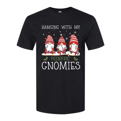 Nurse Christmas Gnome Cool Pediatric Nurse Christmas Lights Softstyle CVC T-Shirt