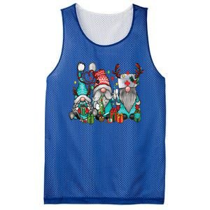 Nurse Christmas Gnomes Stethoscope Nursing Xmas Scrub Top Rn Meaningful Gift Mesh Reversible Basketball Jersey Tank