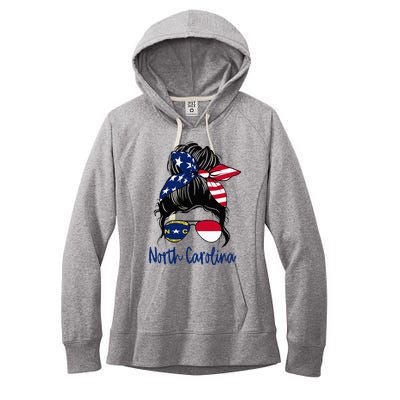 North Carolina Girl North Carolina Flag State Girlfriend Women's Fleece Hoodie