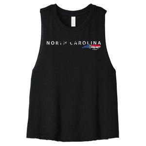 North Carolina Gifts Nc Women's Racerback Cropped Tank