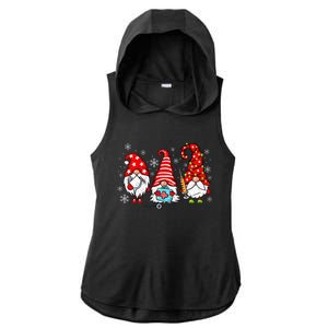 Nurse Christmas Gnomes Xmas Scrub Top Er Rn Nursing Gnomies Ladies PosiCharge Tri-Blend Wicking Draft Hoodie Tank