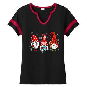 Nurse Christmas Gnomes Xmas Scrub Top Er Rn Nursing Gnomies Ladies Halftime Notch Neck Tee