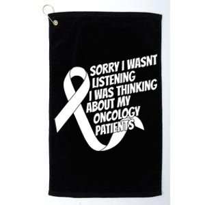 Nursing Caretaker Hospital Oncology Nurse Cute Gift Platinum Collection Golf Towel