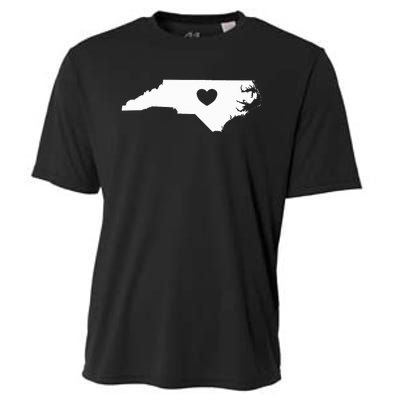 North Carolina Heart State Silhouette Cooling Performance Crew T-Shirt