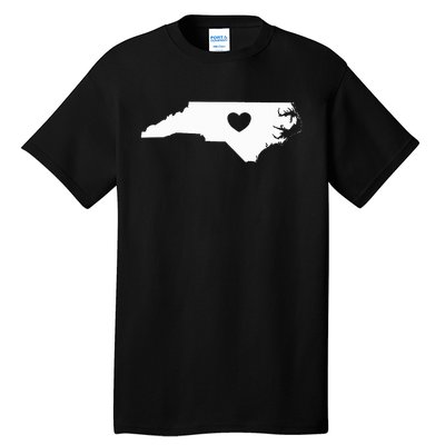 North Carolina Heart State Silhouette Tall T-Shirt